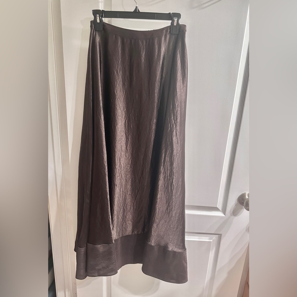ZARA ZW COLLECTION LIMITED EDITION SATIN EFFECT MIDI SKIRT - Picture 10 of 10